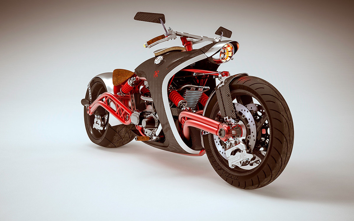 bike67机械复古摩托设计