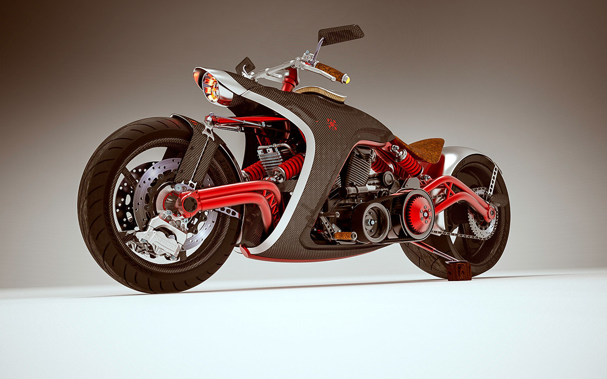 bike67机械复古摩托设计