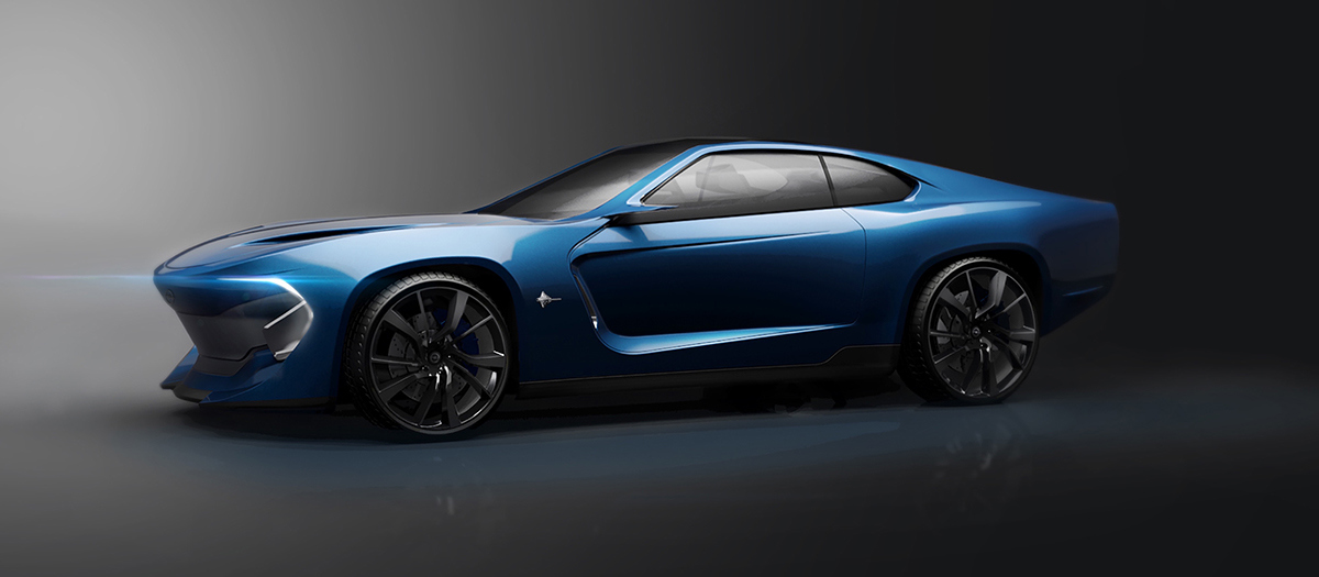 Digital design，Concept Car，Sharp shape，Excellent performance，industrial design，