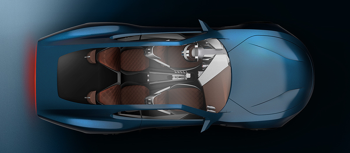 Digital design，Concept Car，Sharp shape，Excellent performance，industrial design，