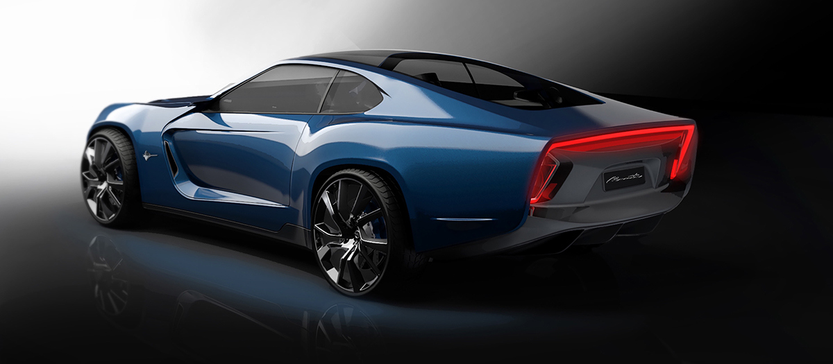 Digital design，Concept Car，Sharp shape，Excellent performance，industrial design，