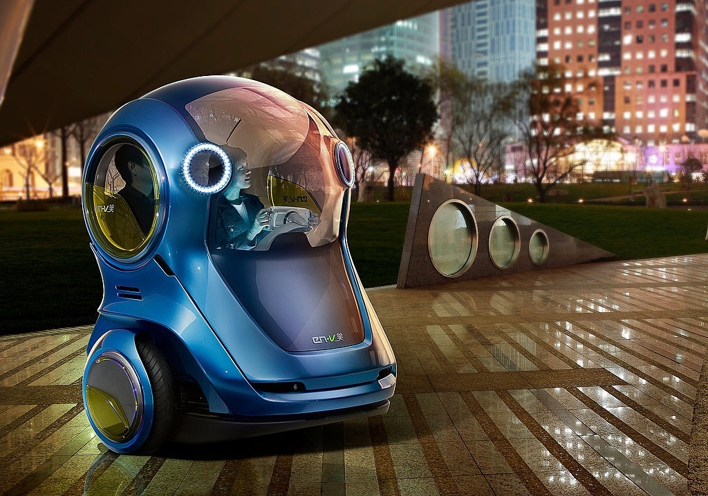 造型可爱，极富科技感，人工智能，未来科技，概念车，