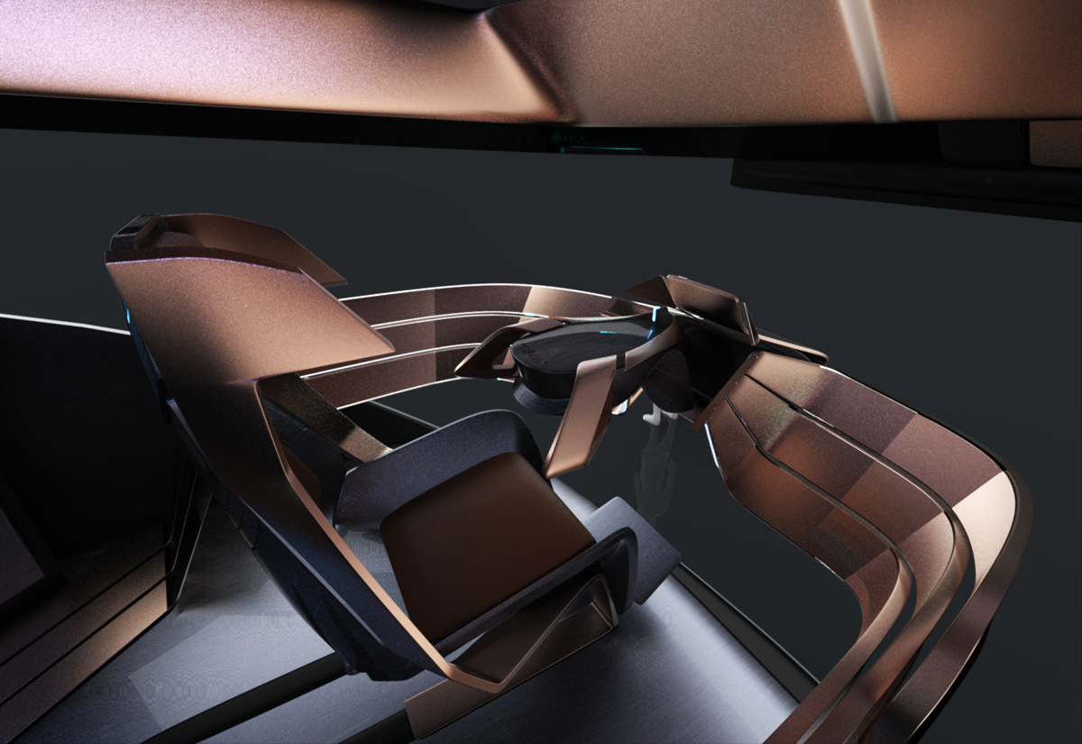 Future technology，artificial intelligence，Sharp shape，Concept Car，industrial design，