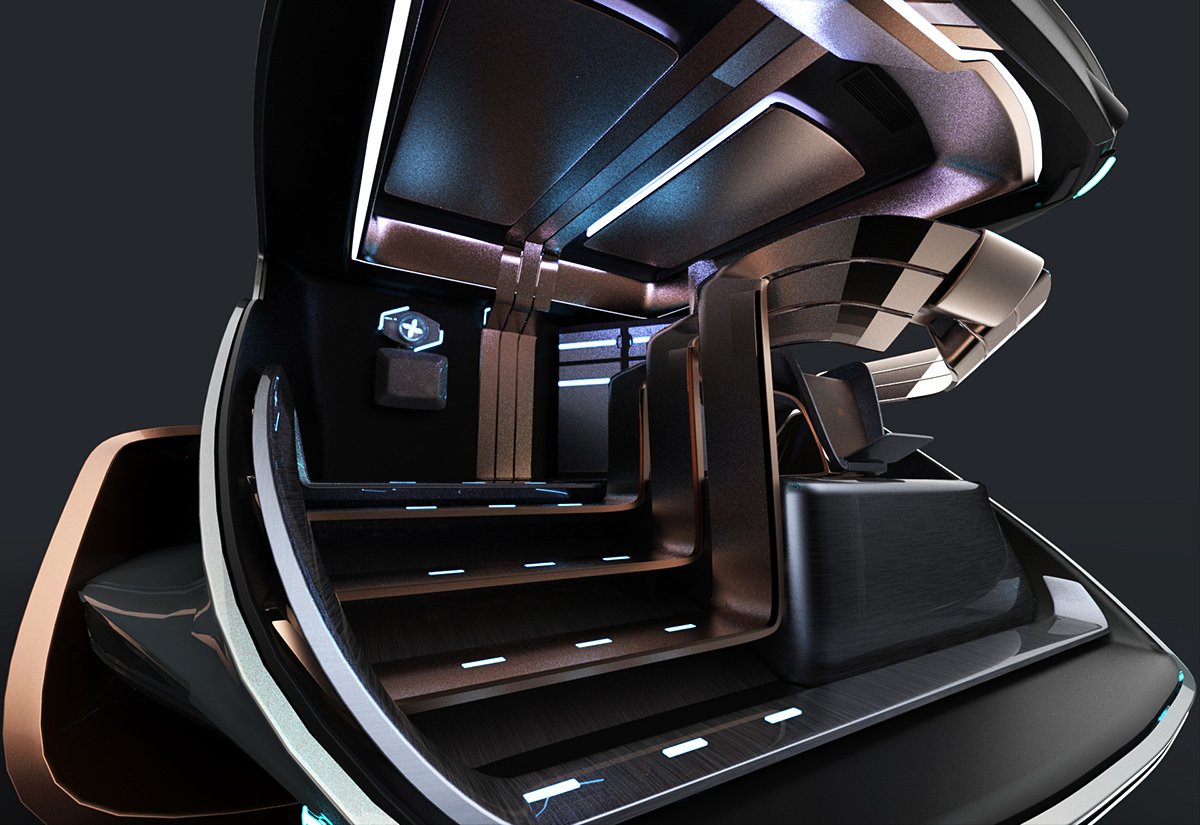 Future technology，artificial intelligence，Sharp shape，Concept Car，industrial design，