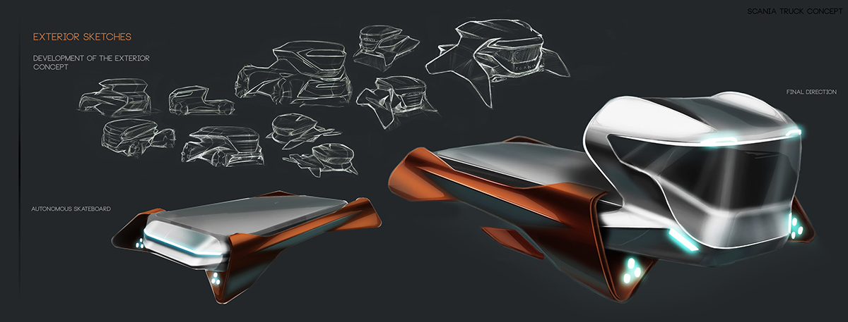 Future technology，artificial intelligence，Sharp shape，Concept Car，industrial design，