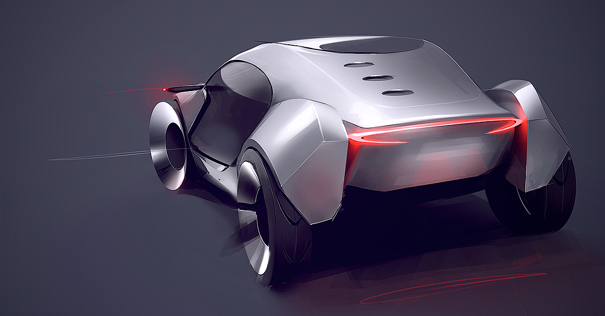 Sharp shape，Full of sense of Technology，Concept Car，industrial design，Excellent performance，
