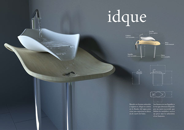 Unique shape，Beautiful curve，Wood and ceramic design，integrated，