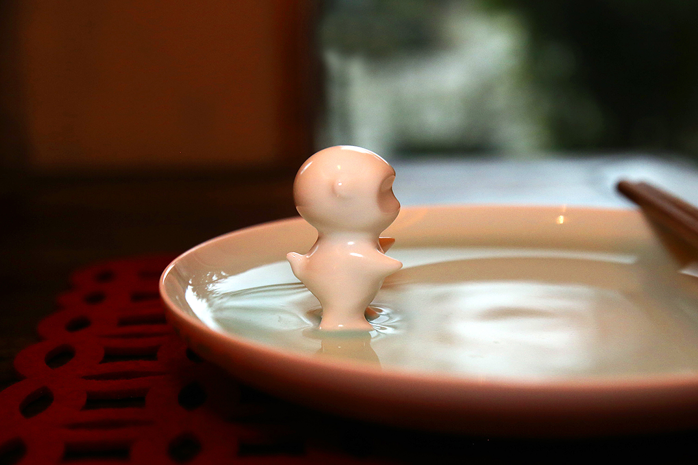 Food apparatus，ceramics，manual，Oil sludge，the Chinese zodiac，monkey，