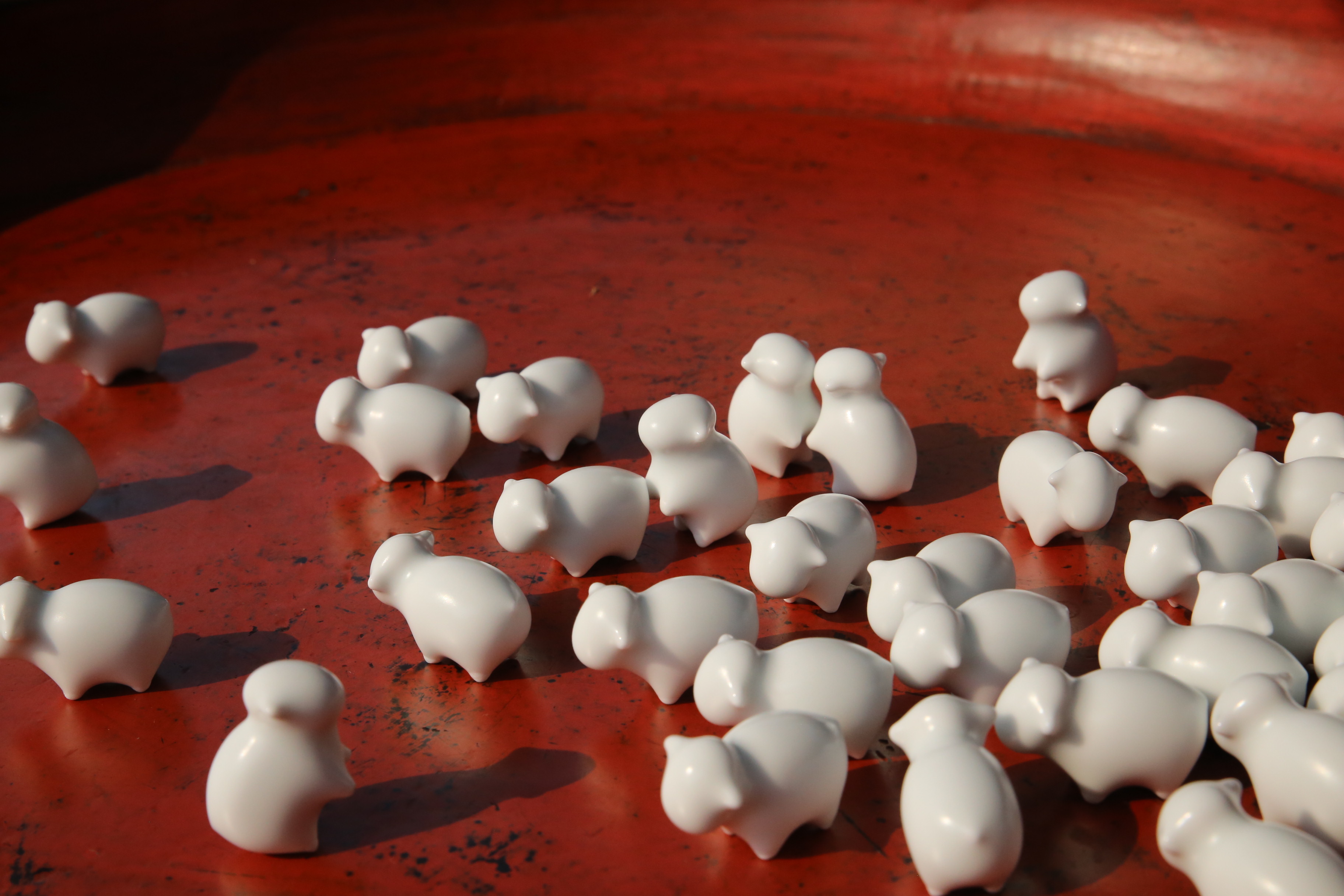 ceramics，sheep，the Chinese zodiac，handicraft，Oil sludge，Ornaments，