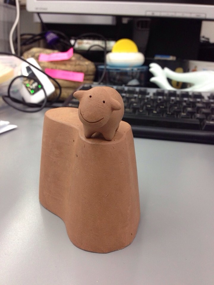ceramics，sheep，the Chinese zodiac，handicraft，Oil sludge，Ornaments，