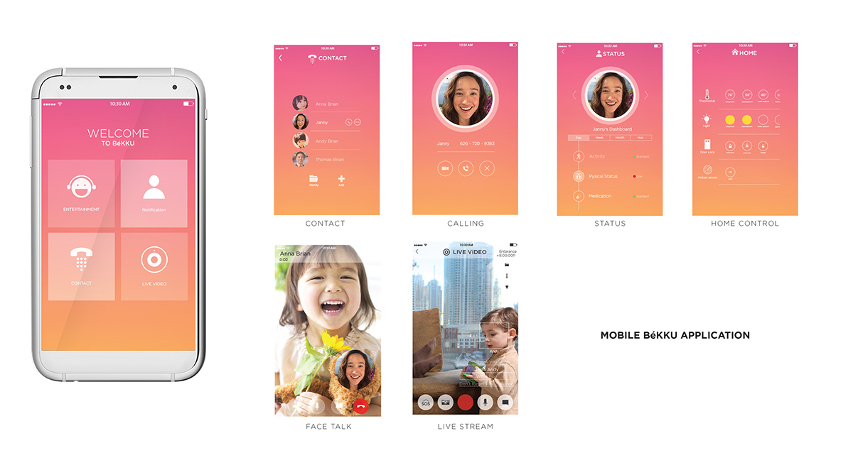 békku，Video chat，Care for the elderly，Videoconferencing，chat，