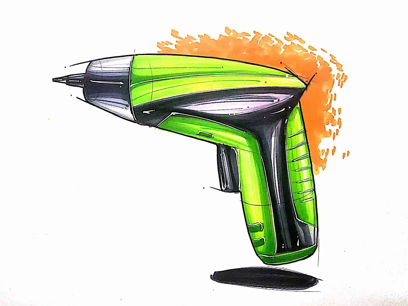 Hand drawn products，industrial product，