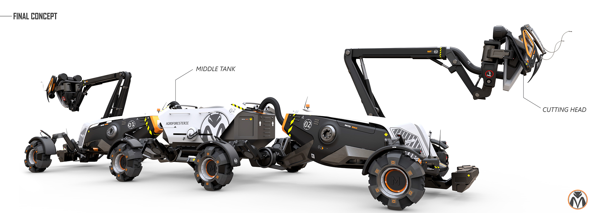 Bionics Design ，product design，Autonomous cutting machine，