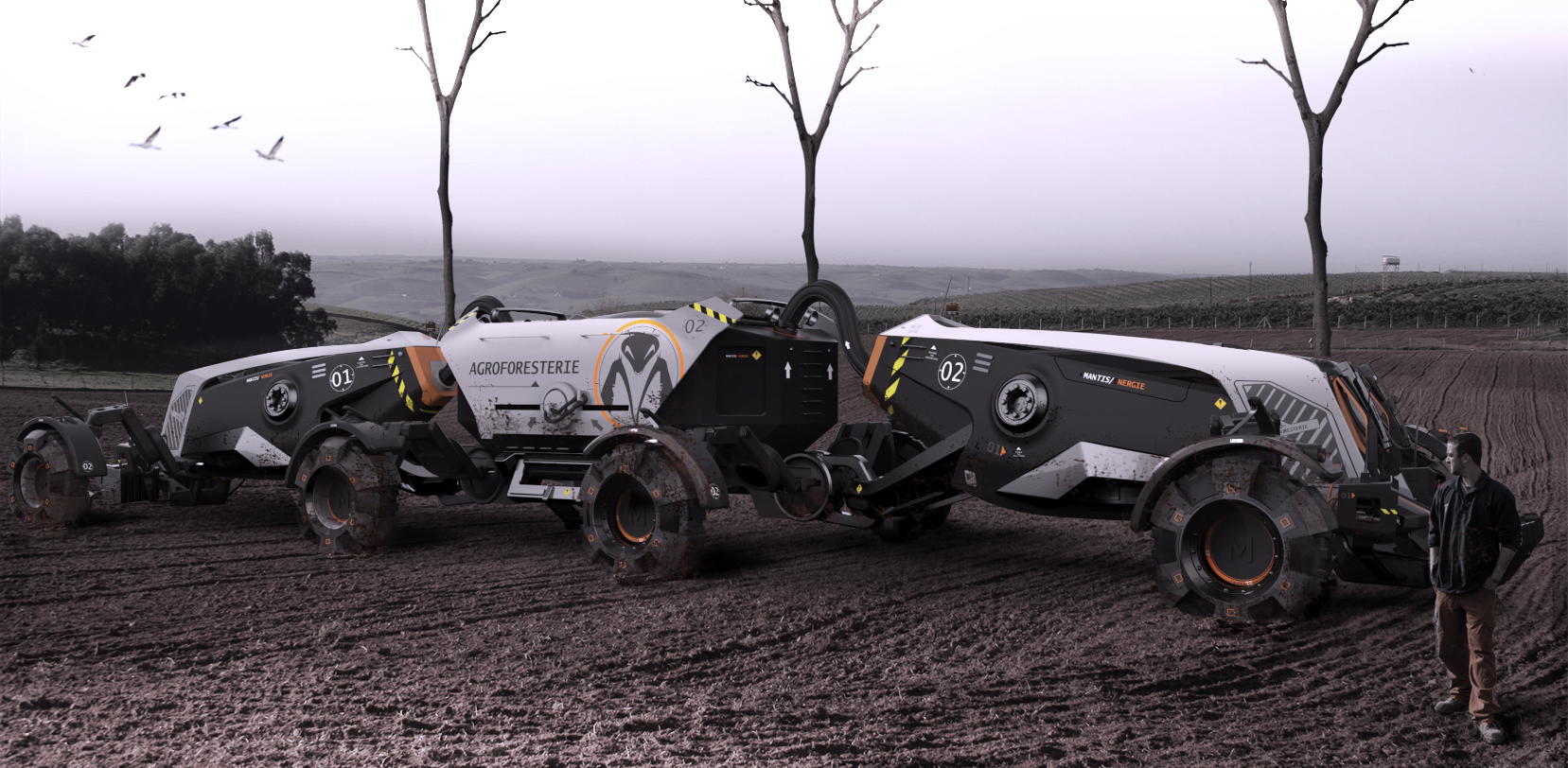 Bionics Design ，product design，Autonomous cutting machine，