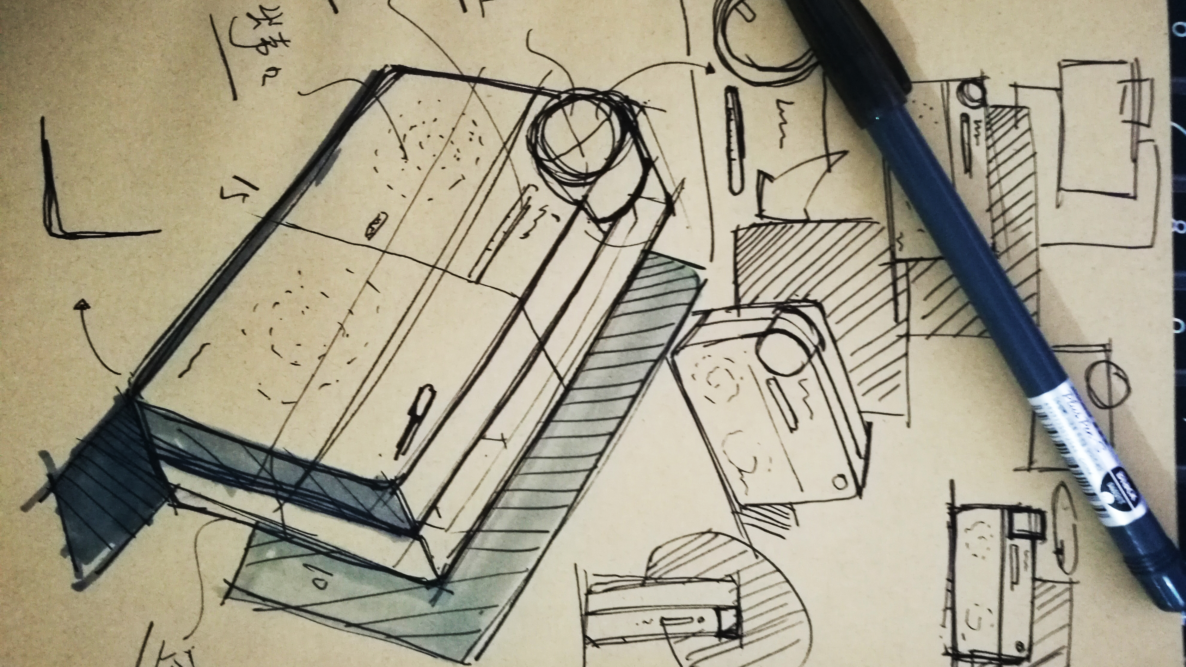 Industrial design, product modeling design, radio，