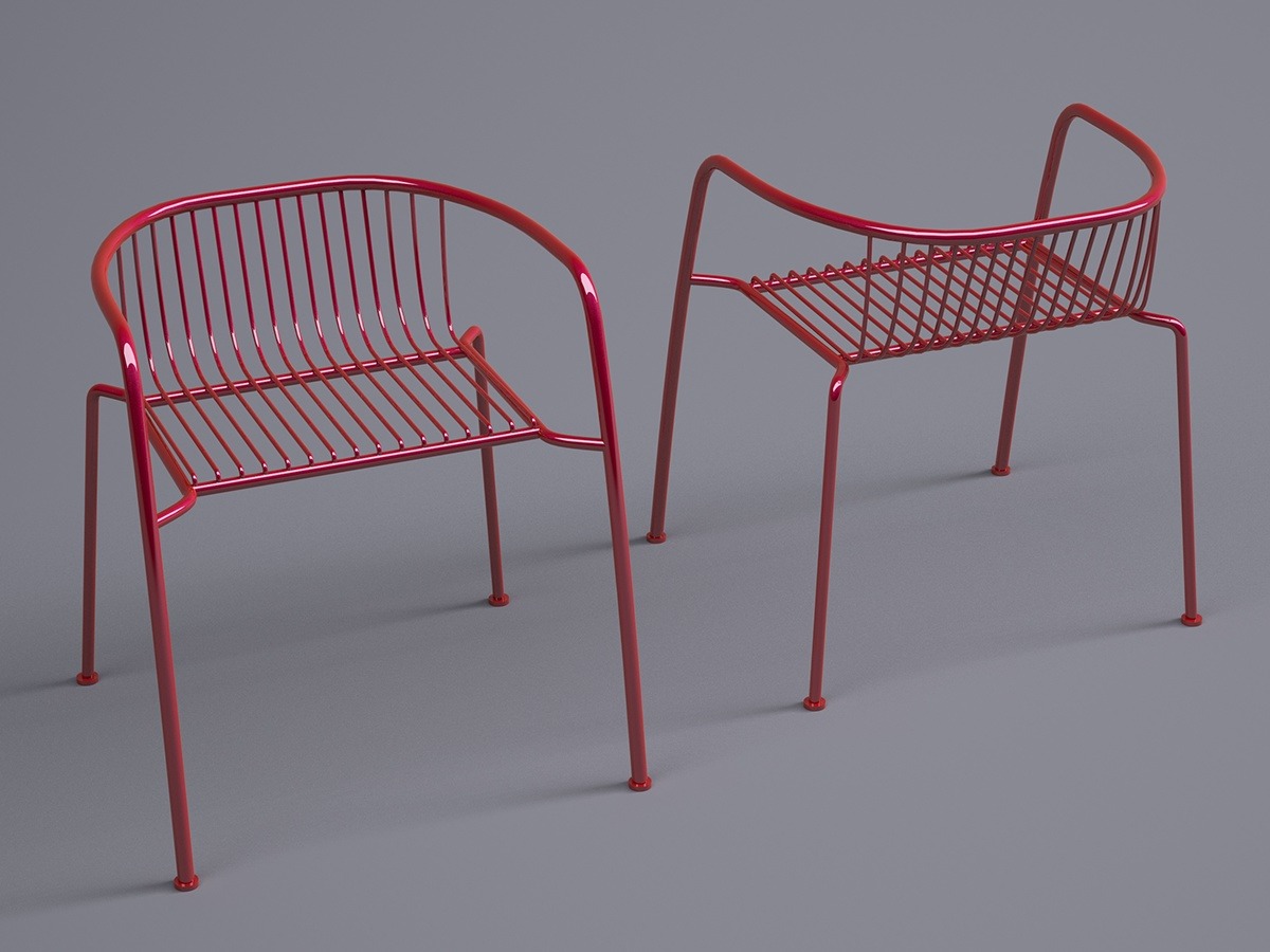 modern，furniture，geometry，chair，Red and black，Home Furnishing，Line，