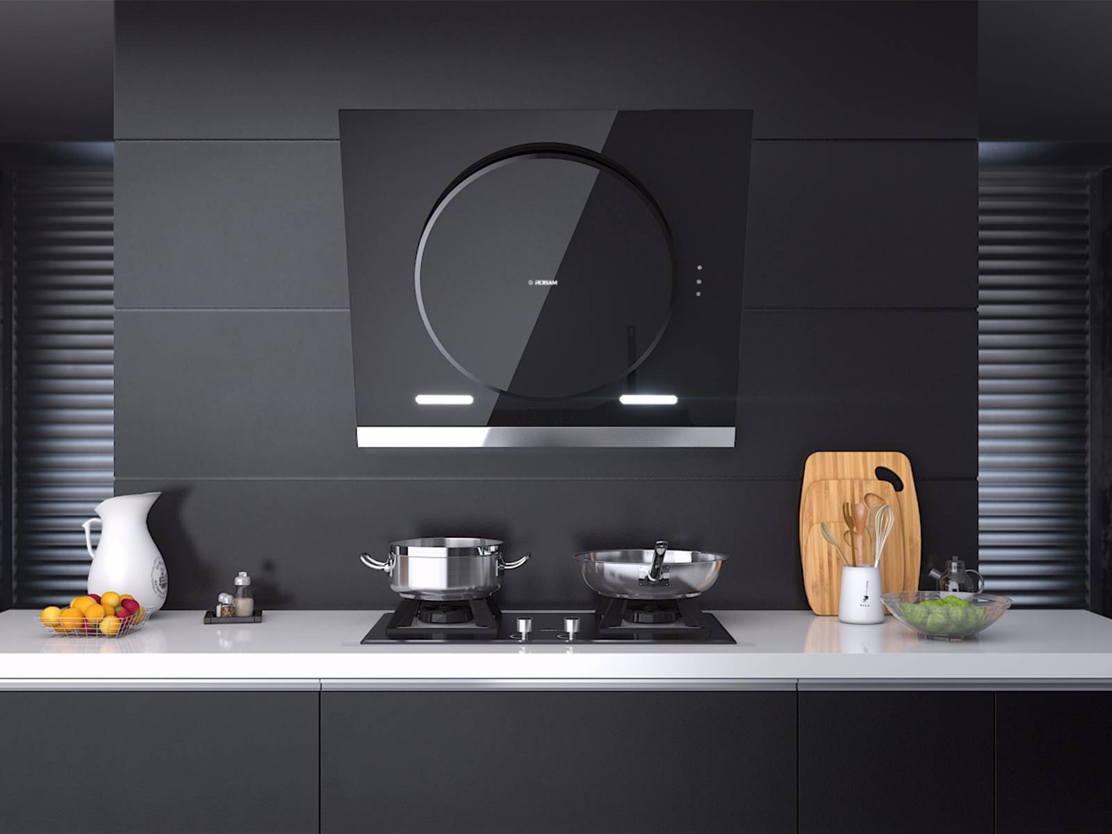 2018 red dot award，kitchen，Lampblack machine，robam，