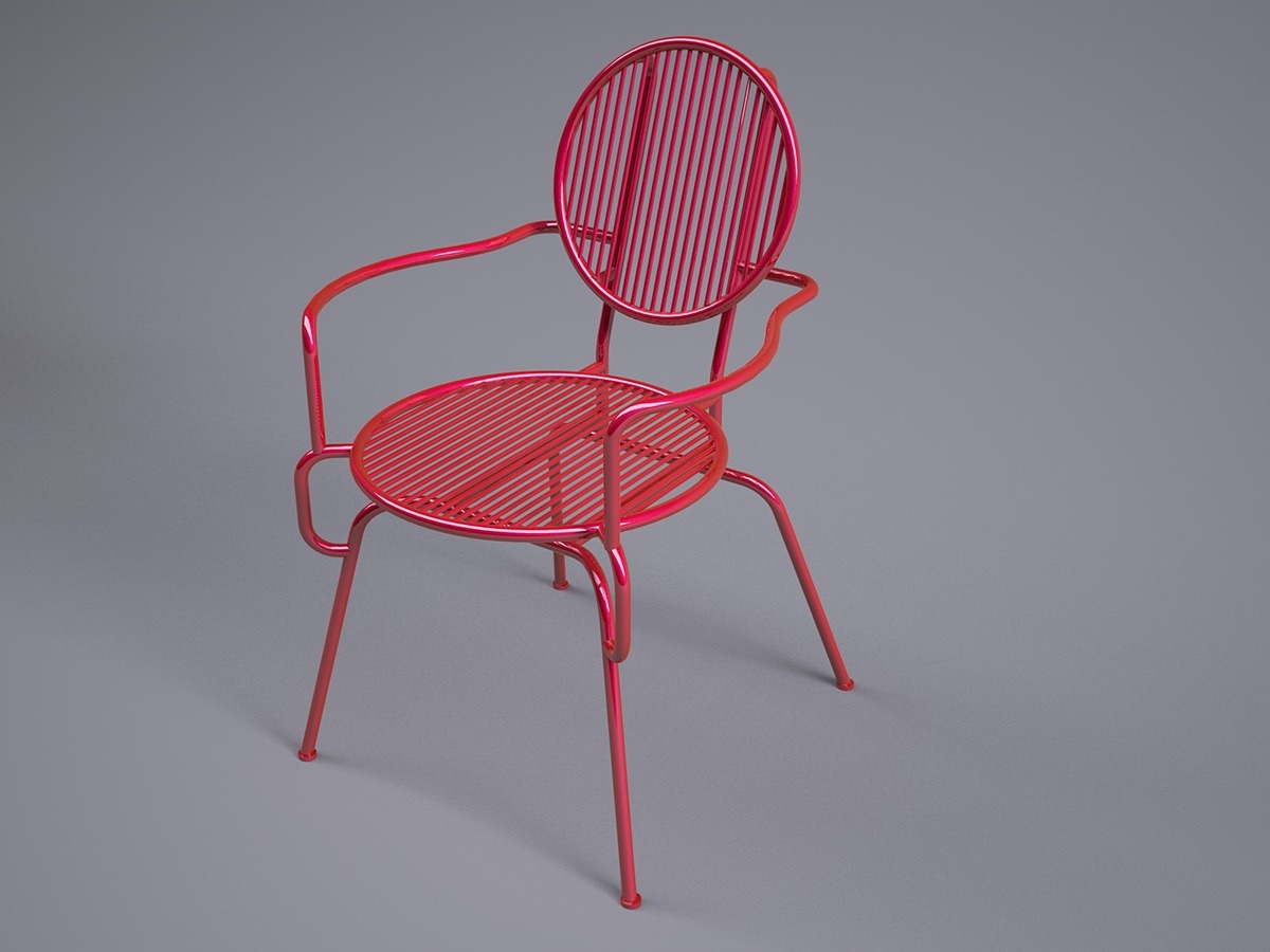 modern，furniture，geometry，chair，Red and black，Home Furnishing，Line，