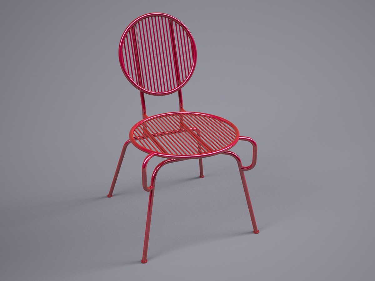 modern，furniture，geometry，chair，Red and black，Home Furnishing，Line，