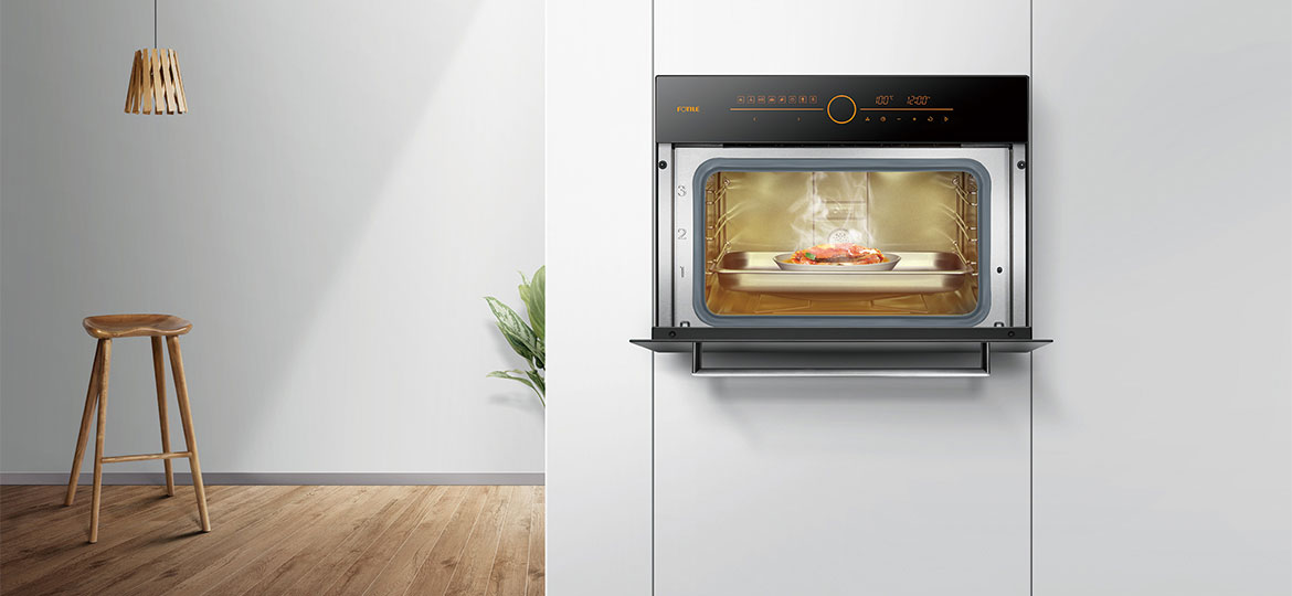 2018 red dot award，kitchen，Steam cabinet，Smart kitchen，