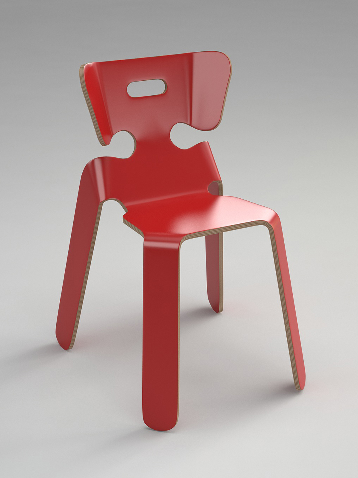 modern，furniture，geometry，chair，Red and black，Home Furnishing，Line，
