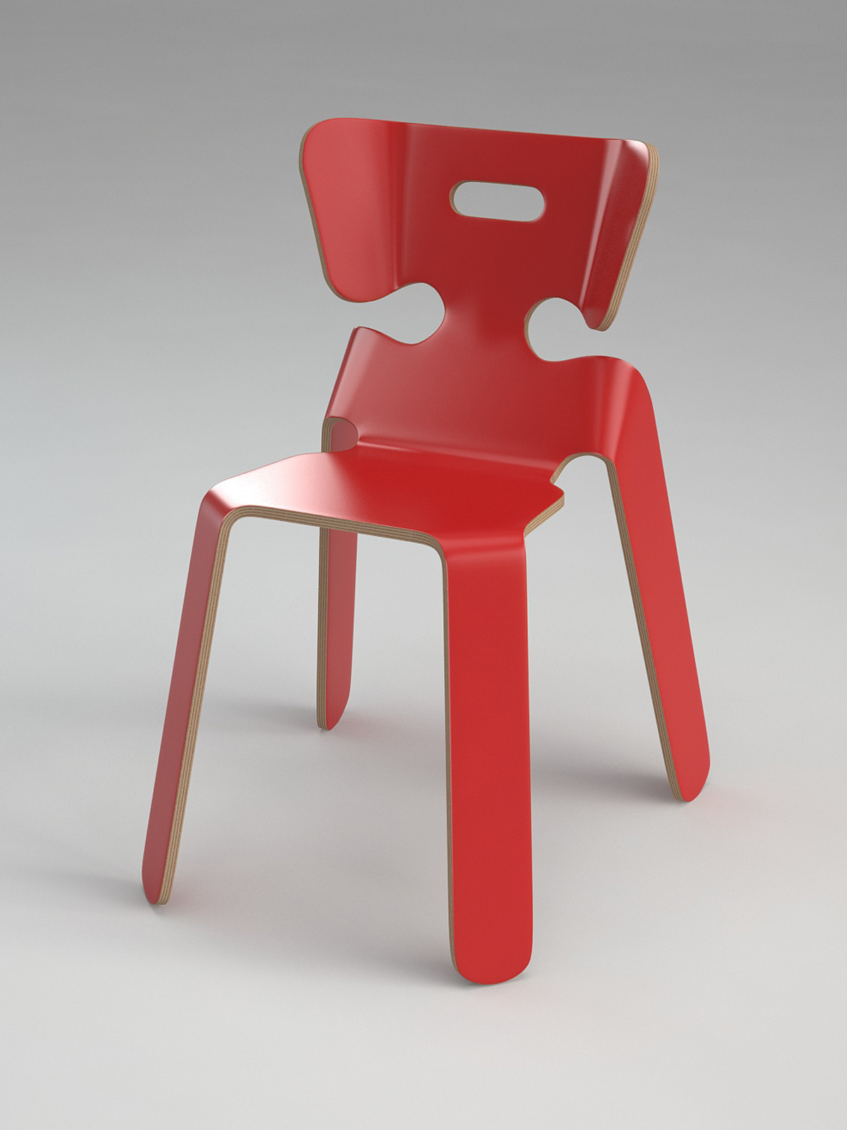 modern，furniture，geometry，chair，Red and black，Home Furnishing，Line，