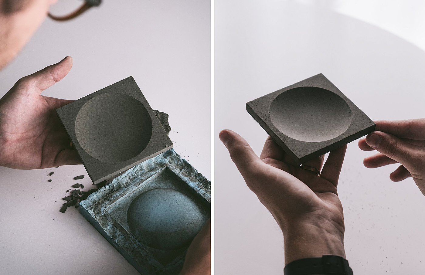 product design，industrial design，manual，stable，concrete，Sundries storage，Small disc，