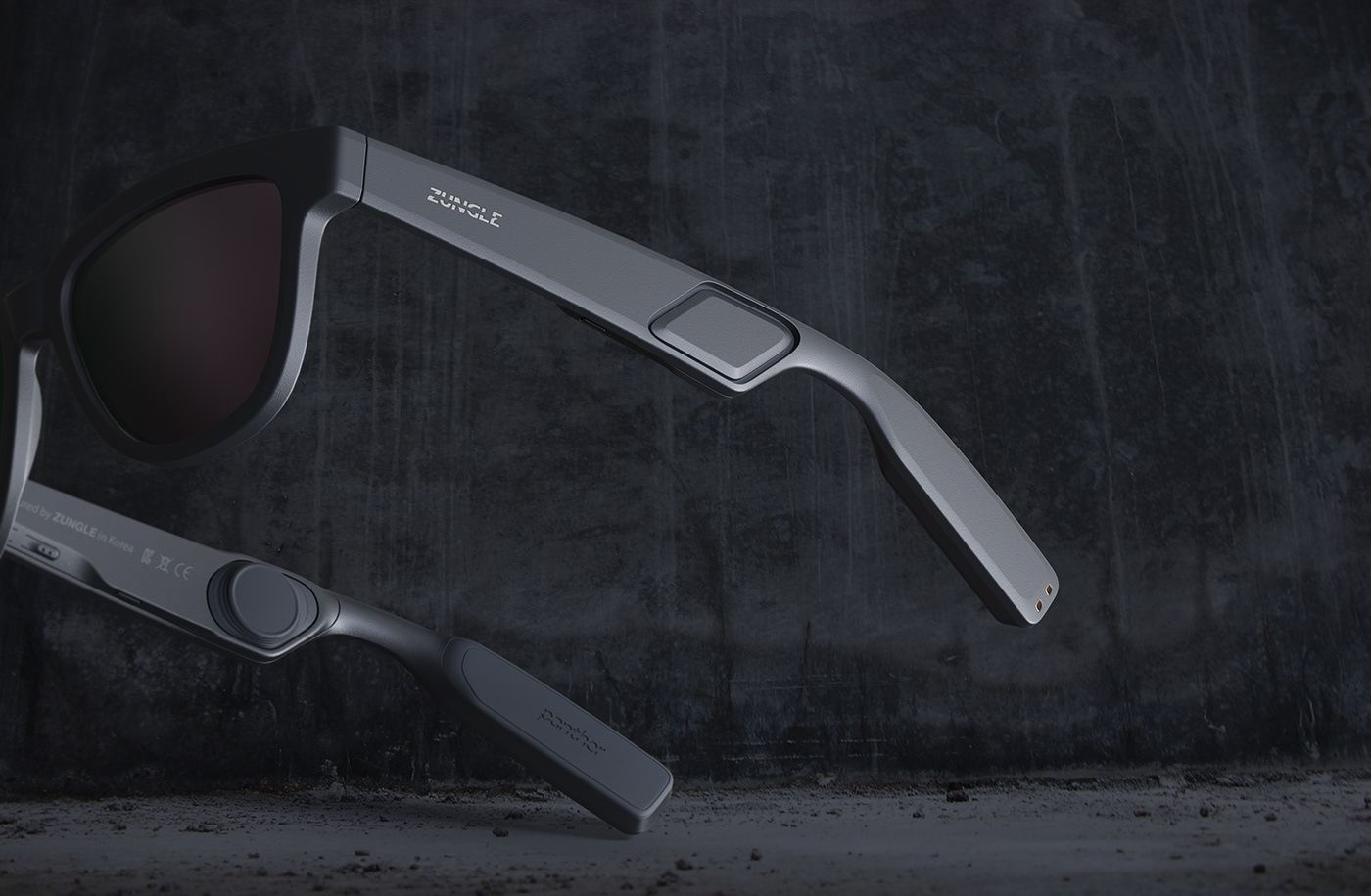 fashion，product design，industrial design，Bone conduction，headset，glasses，ZUNGLE，