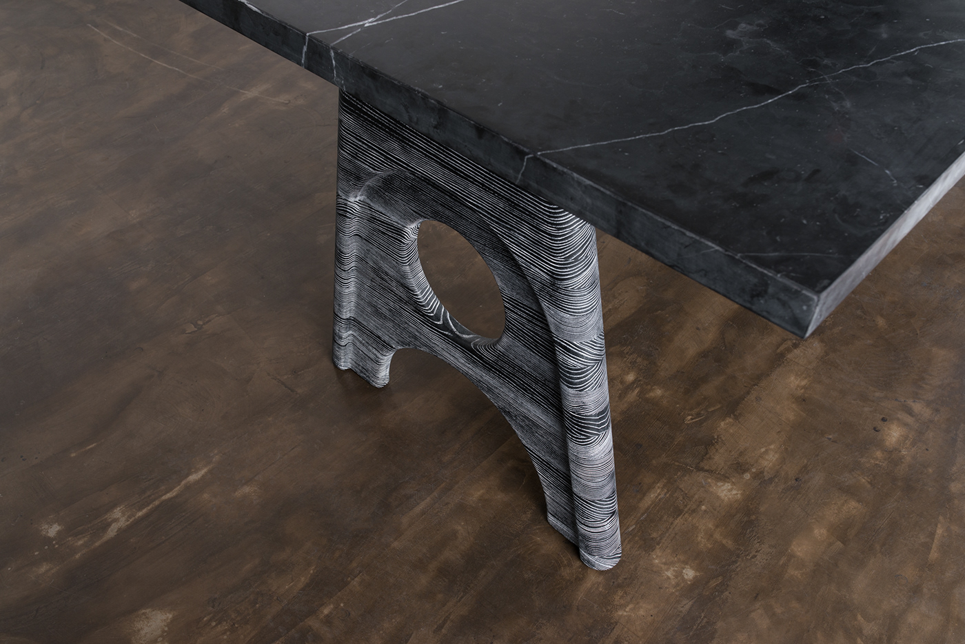 FOUNDARY TABLE，Table，to work in an office，Marble，cermet，Solid oak，