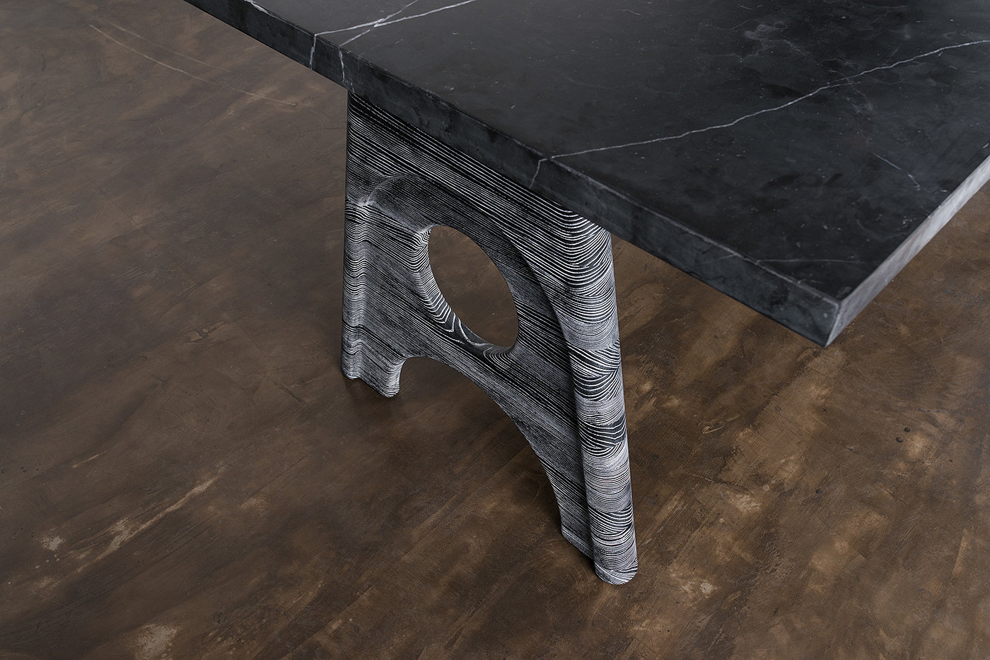 FOUNDARY TABLE，Table，to work in an office，Marble，cermet，Solid oak，