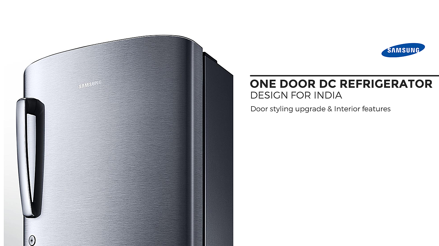 product design，industrial design，Single door，Refrigerator，samsung，