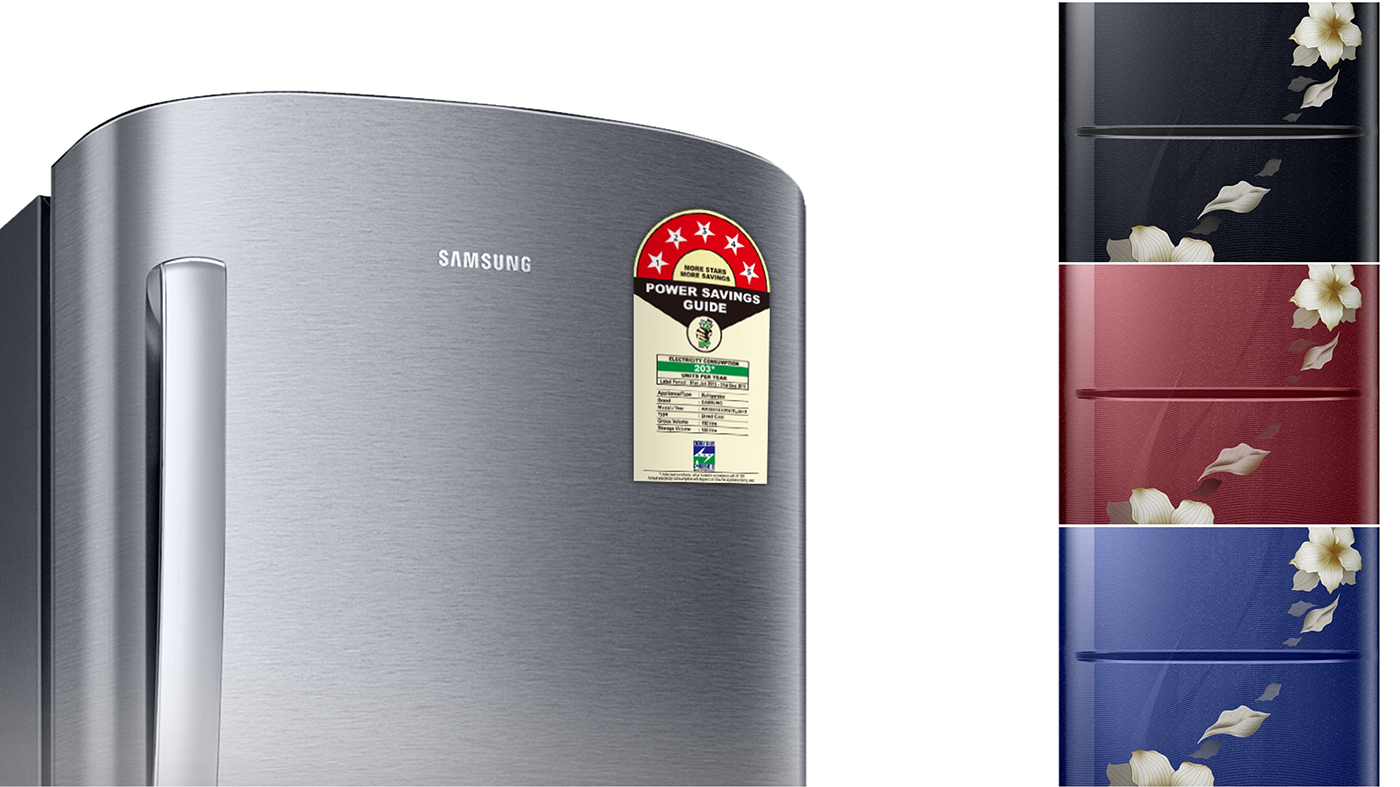 product design，industrial design，Single door，Refrigerator，samsung，