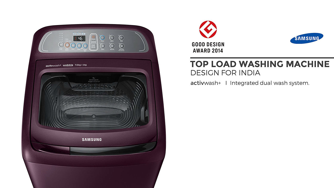 Good Design，samsung，Washing machine，Double washing，purple，black，industrial design，product design，