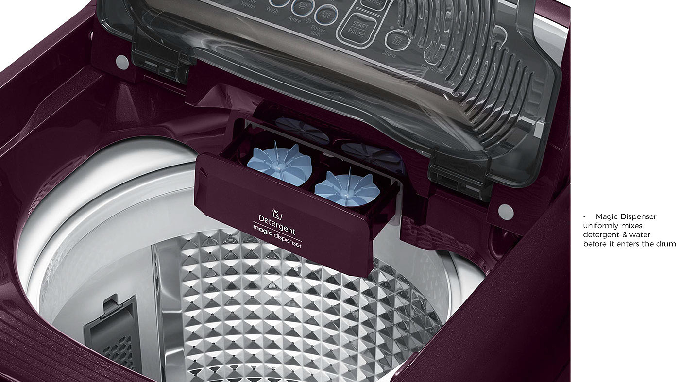 Good Design，samsung，Washing machine，Double washing，purple，black，industrial design，product design，