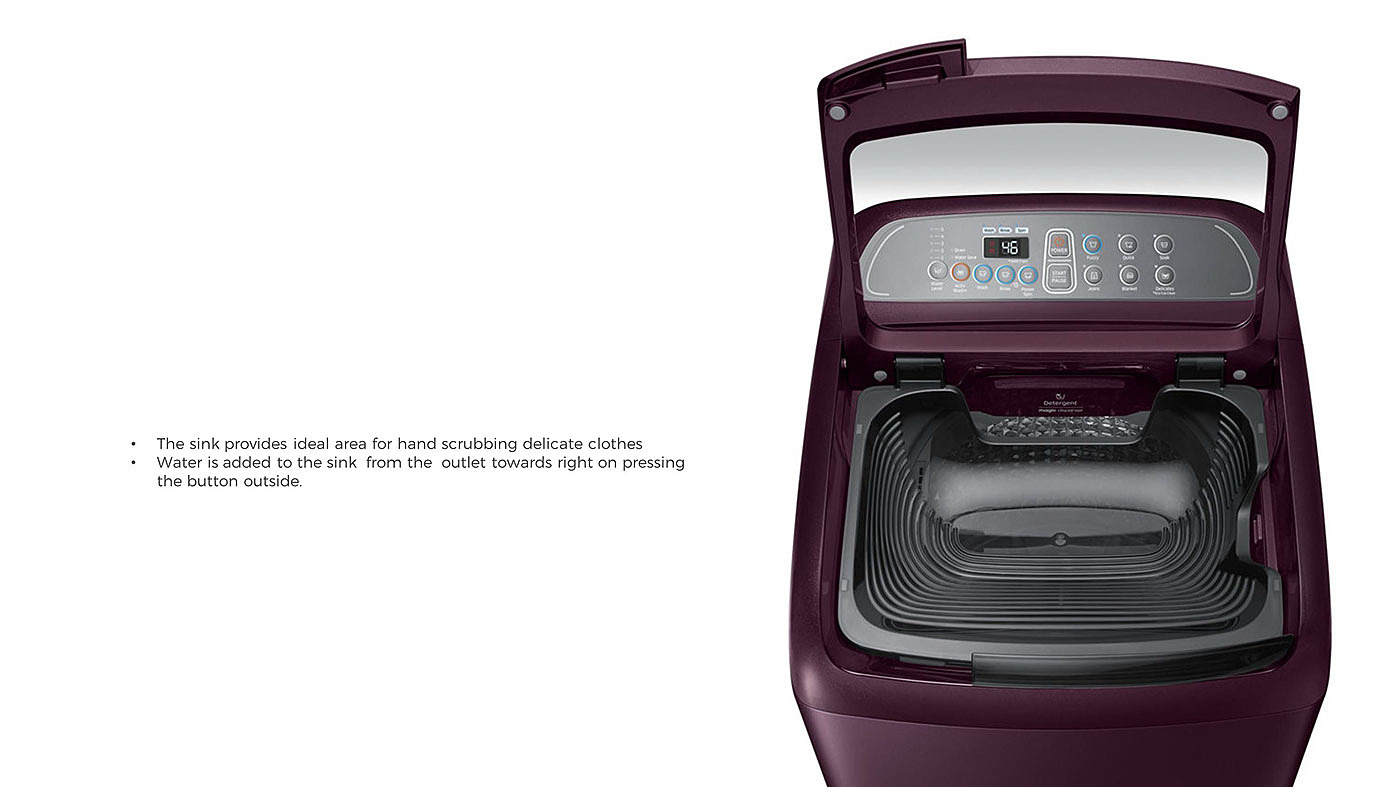 Good Design，samsung，Washing machine，Double washing，purple，black，industrial design，product design，