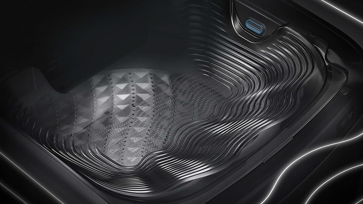 Good Design，samsung，Washing machine，Double washing，purple，black，industrial design，product design，