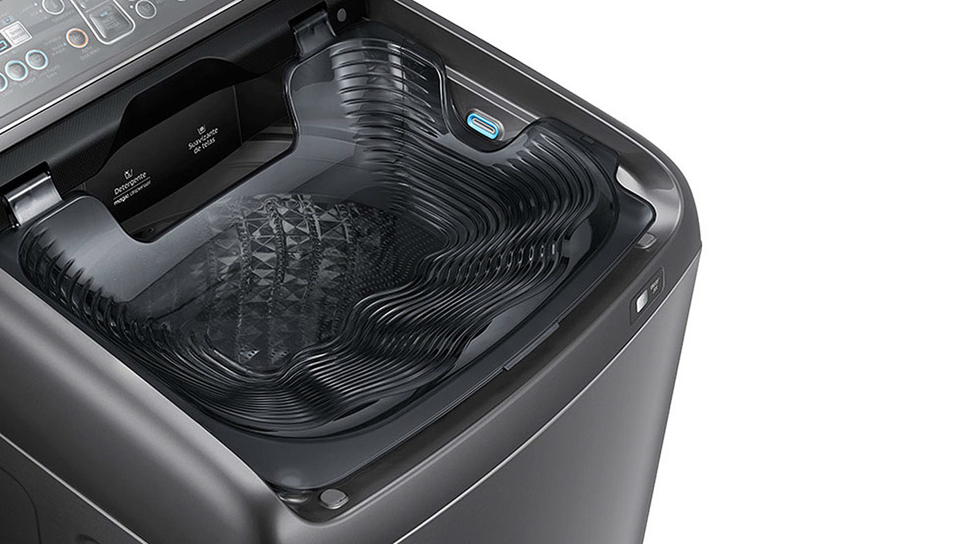 Good Design，samsung，Washing machine，Double washing，purple，black，industrial design，product design，