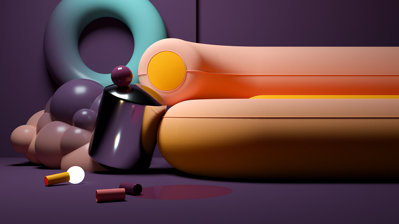 Multi element，color composition ，Colorful Nooks，