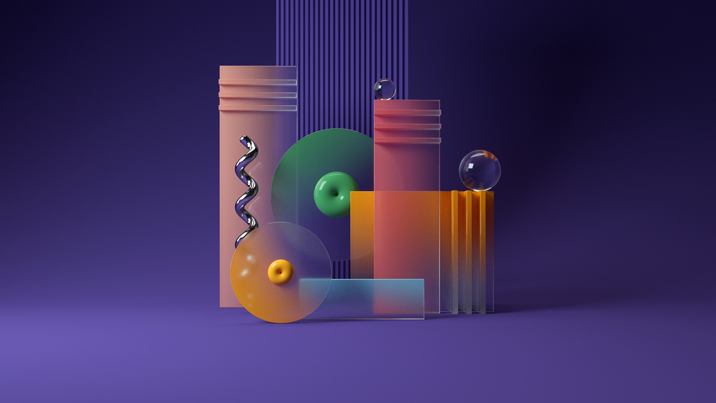 Multi element，color composition ，Colorful Nooks，