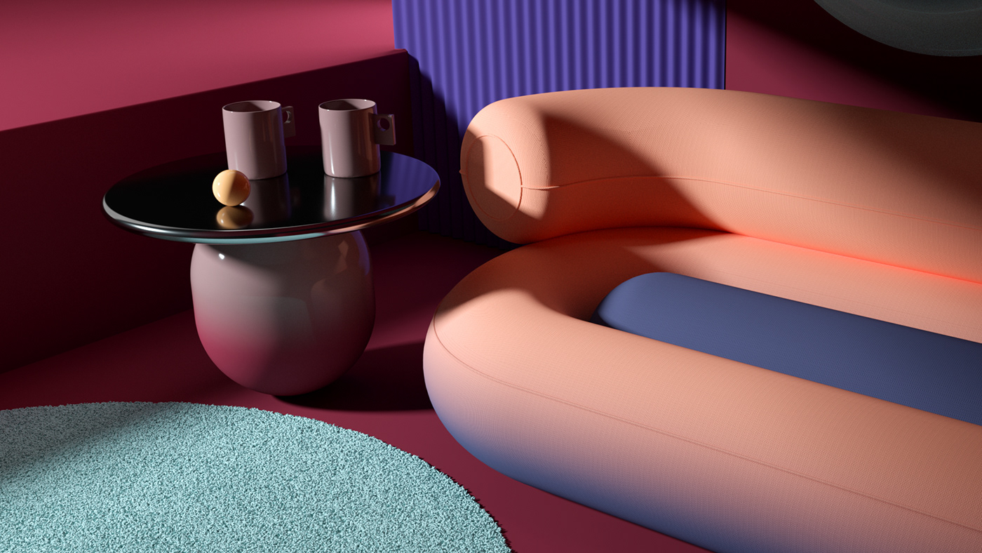 Multi element，color composition ，Colorful Nooks，