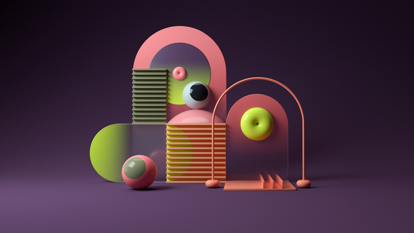 Multi element，color composition ，Colorful Nooks，