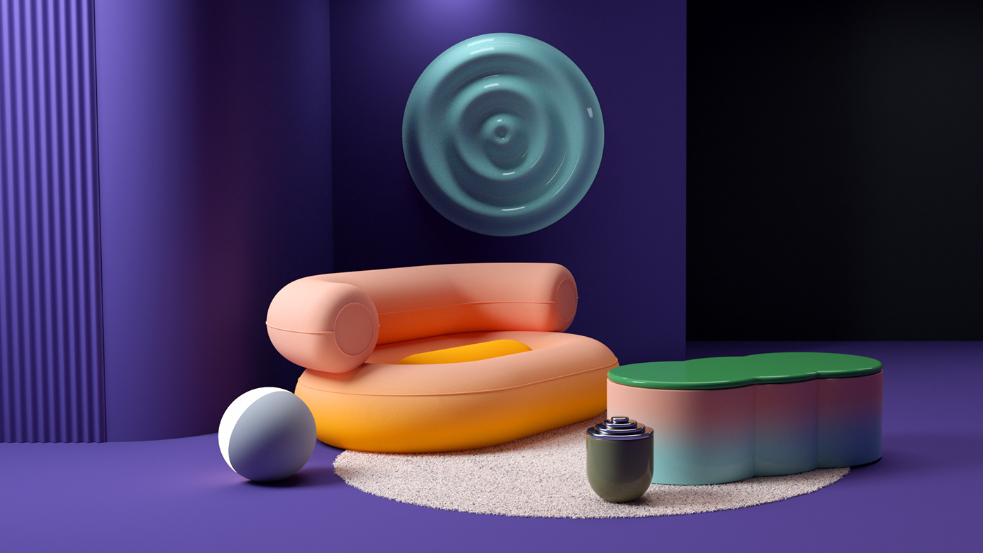 Multi element，color composition ，Colorful Nooks，