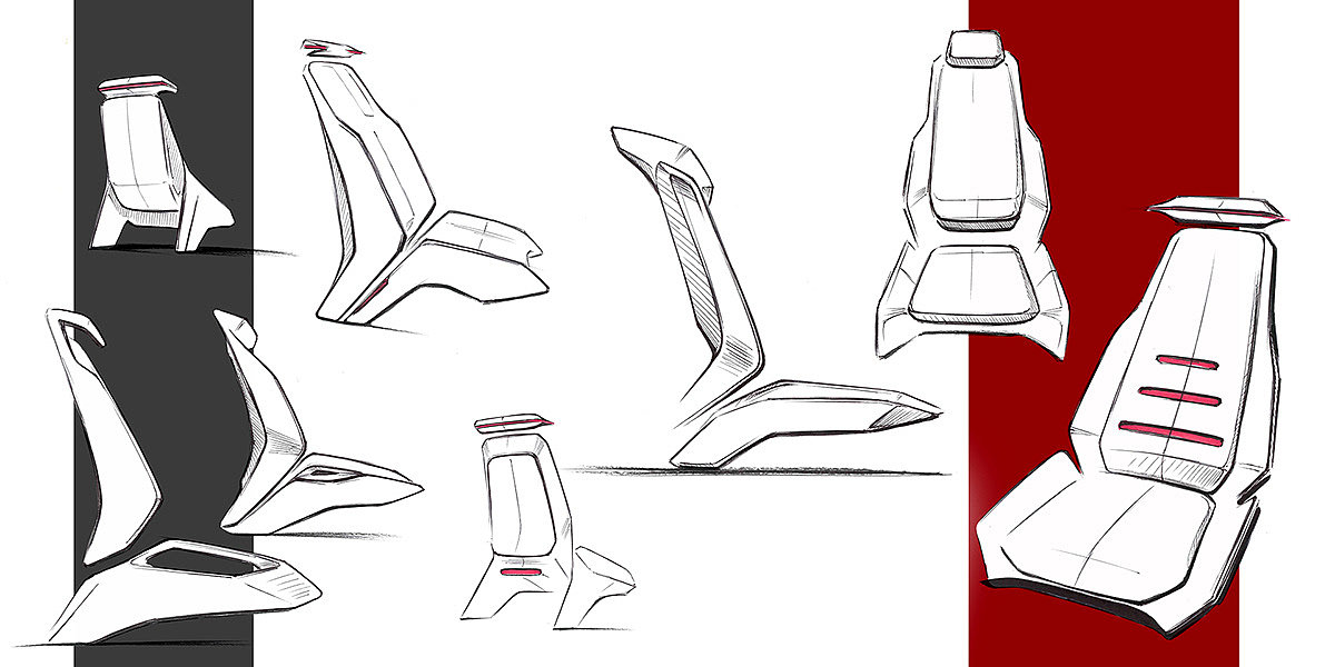 product design，auto parts，Car interior，audi，