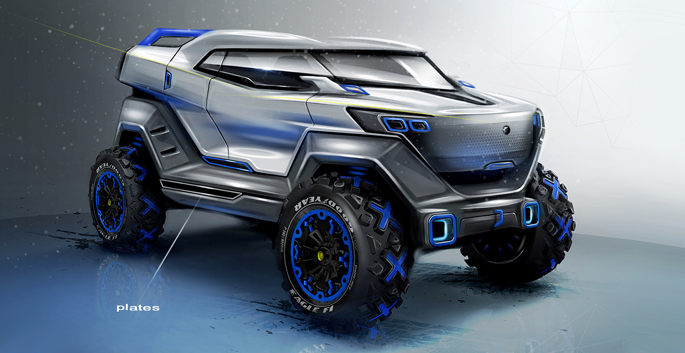 future，sample reels，sketch，conceptual design，vehicle，