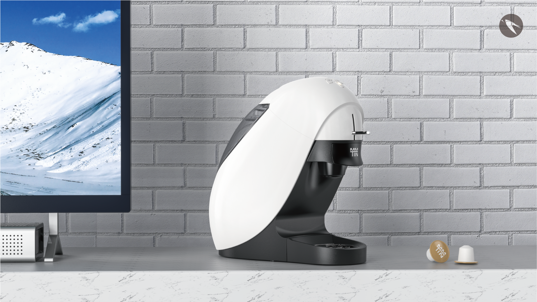 Household appliances，Beverage machine，Coffee machine，industrial design，South wind design，