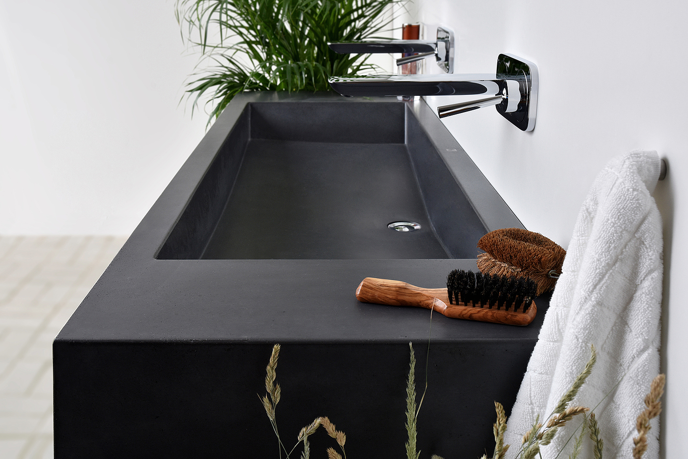 Wash basin，concrete，black，industrial design，product design，