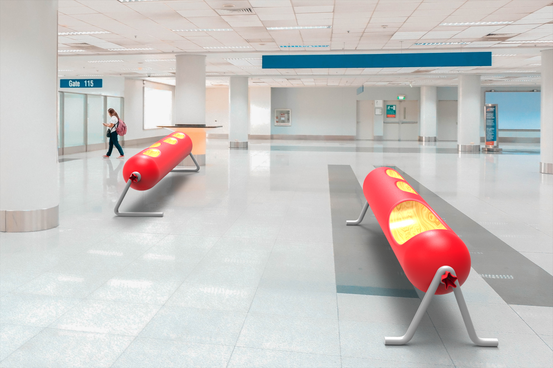 industrial design，bench，communal facilities，