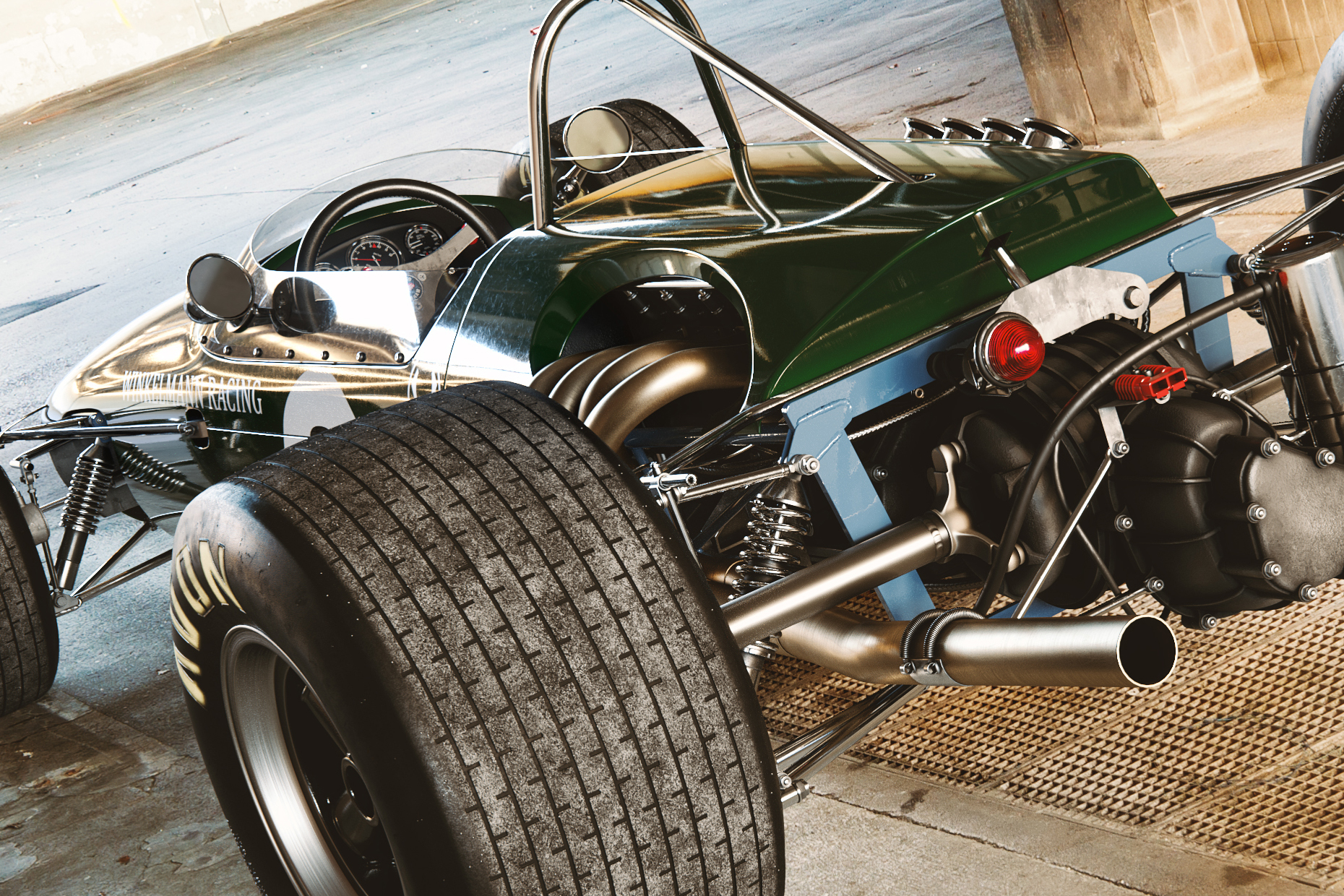 Brabham，3D production，Automobile design，C4D model，racing，