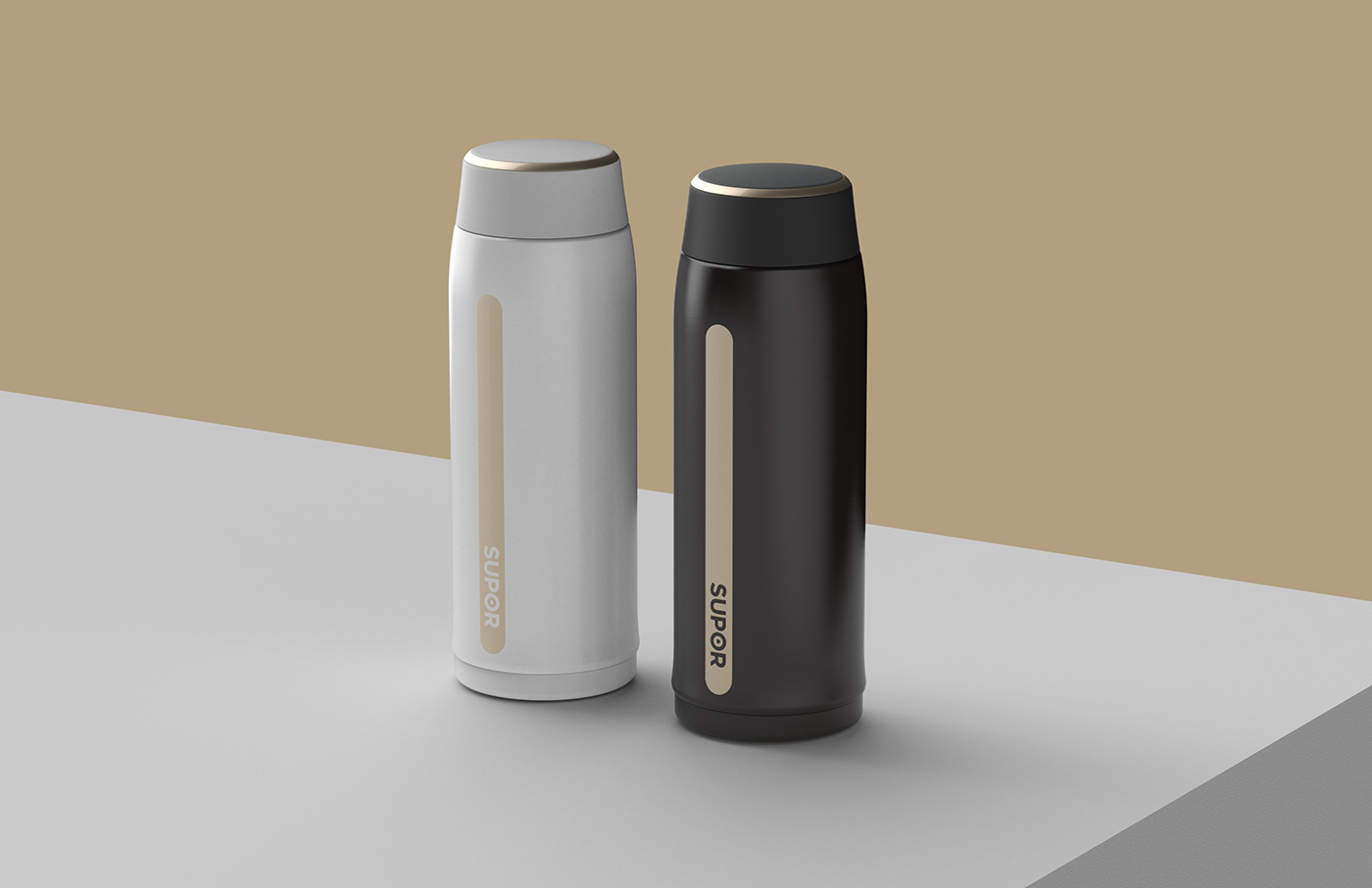 keyshot，Rhinoceros 5.0，Vacuum flask，stainless steel，JACKZETA DESIGN，Design，3D modeling，3d，