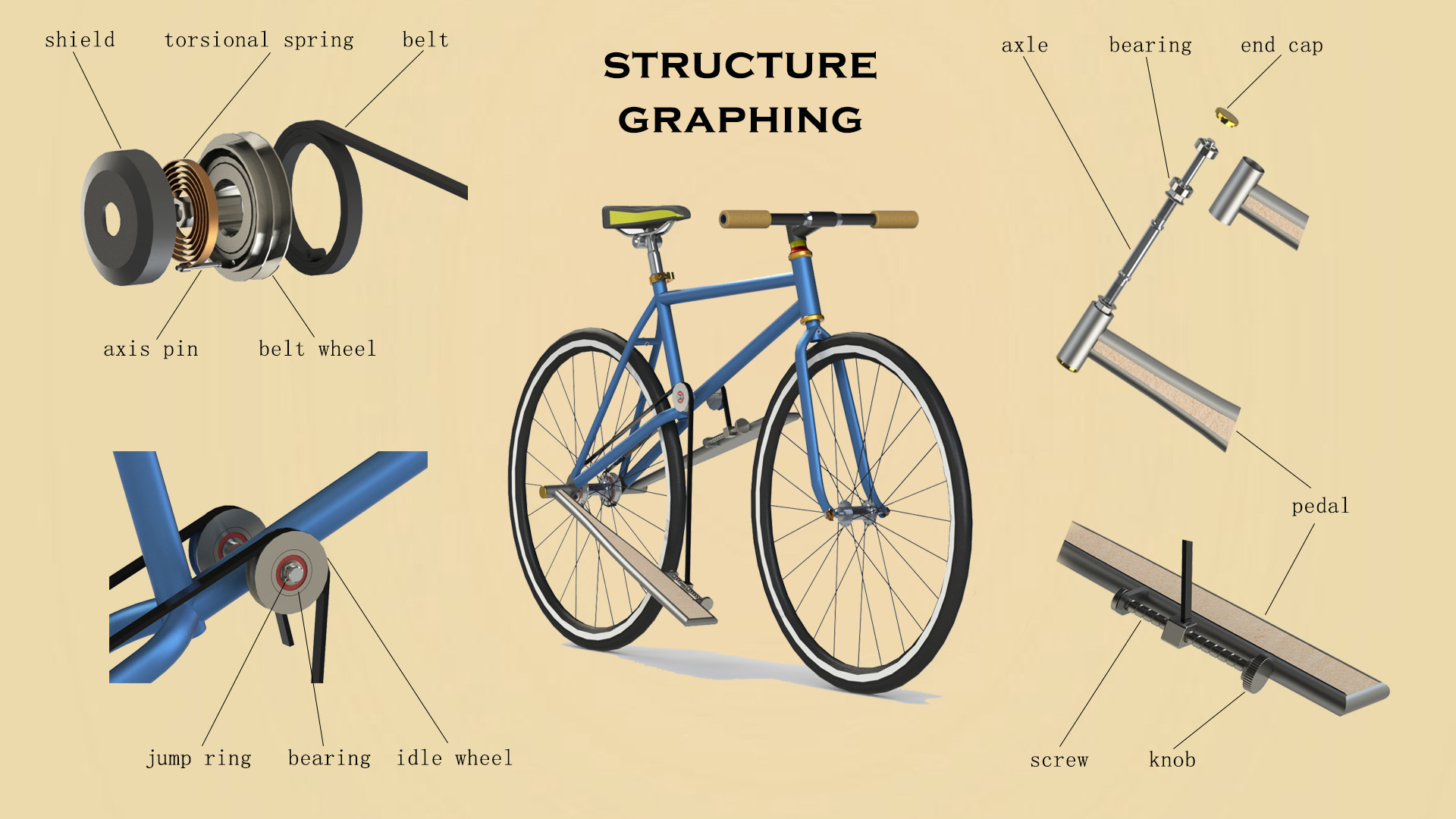 Interesting，motion，Efficient，drive，Bicycle，